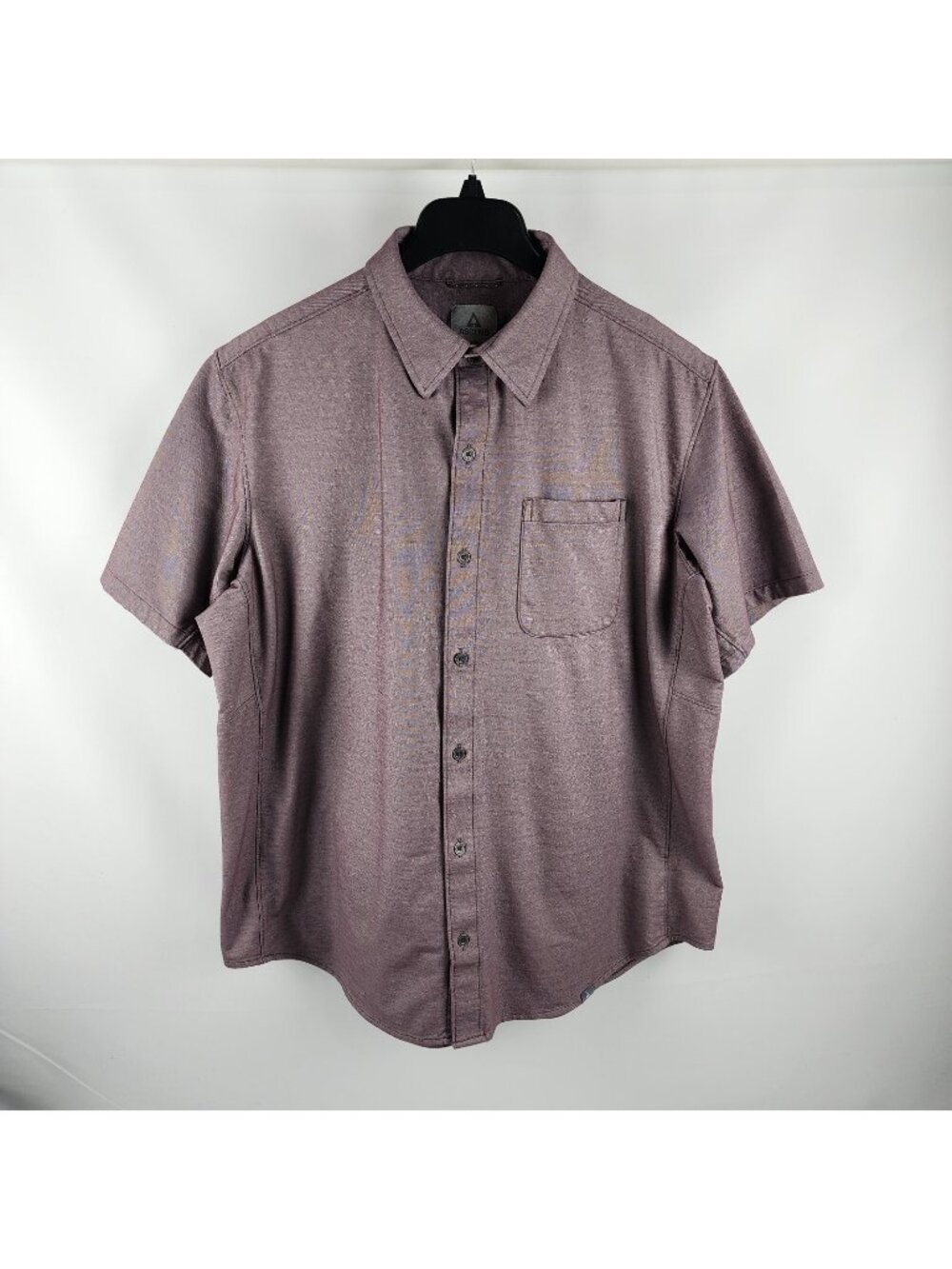 Ascend Shirt Mens XL Purple Button Up S/S Collared